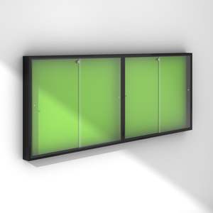 Large Glass Lockable Noticeboard (LN002)