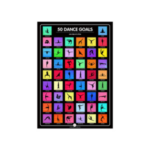 Products: 50 Dance Goals Scratch off Poster Creative Hero NZ