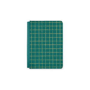 Golden Grid Scrap Journal Cover - Hunter Green website