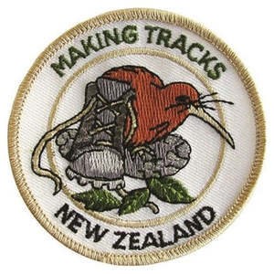 Badges: Making Tracks NZ Iron On Patch
