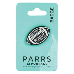 NZ Rugby Ball Badge