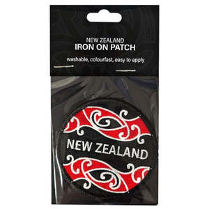Kowhaiwhai New Zealand Round Iron On Patch