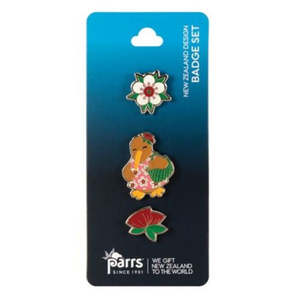 Badges: Kiwi Girl Badge Set