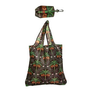 Bags: Kiwi Tropics with Nikau's Black Foldable Bag