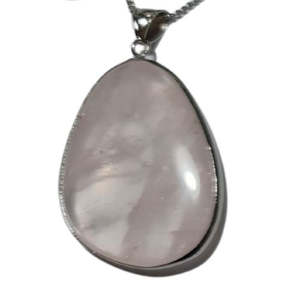 Semi Precious Stone Jewellery: Rose Quartz Pendant