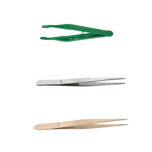 DISSECTING FORCEPS [Tweezer]: Plastic, Stainless steel