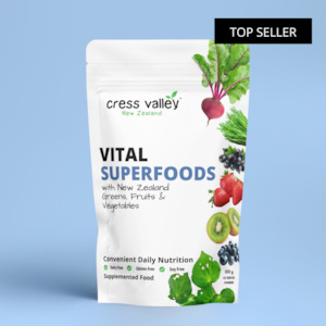 fruit powder: Cress Valley Vital Superfoods with New Zealand Greens, Fruits & Vegetables 100g