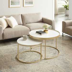 2 Piece Nesting Coffee Table Set