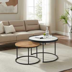 2 Piece Nesting Coffee Table Set