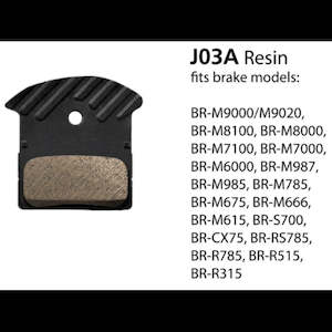Brakes: Shimano J03A Brake Pad