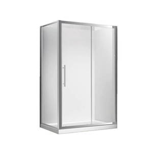 Corner Square & Rectangle Showers Crown Bathrooms: Milford 1100X750 Corner Shower in Chrome – Extra High