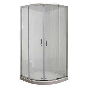 Round Showers Crown Bathrooms: BLANC HD 1000X1000 Corner Double Sliding Doors Round Shower in Chrome