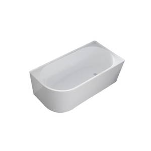 Cape II 1600 Back To Wall Freestanding Bath (Left-Hand direction)