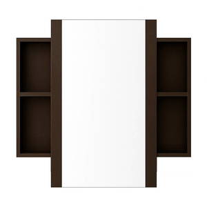 Wanaka 1200 Coffee Red Mirror Cabinet