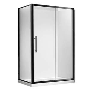Milford 1200X800 Corner Single Sliding Door Shower in Matt Black – Extra High