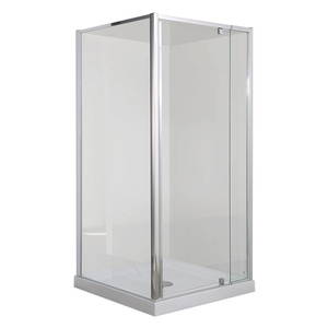 Milford 900X900 Corner Pivot Door Square Shower In Chrome