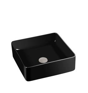 Products: Wanaka 488 Ceramic Counter-top Basin Matt Black