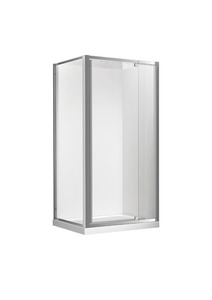 Corner Square & Rectangle Showers Crown Bathrooms: Milford 800X900 / 900X800 Corner Pivot Door Shower in Chrome