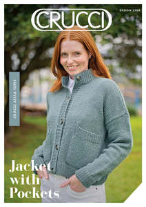 Cardigan Patterns: Crucci Knitting Pattern 2504 Jacket with Pockets