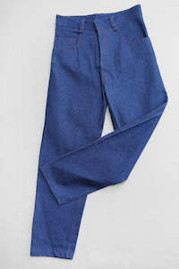 Retro Handmade Starched High Rise Jeans (28")