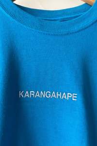 Slow Fashion By Crushes: Blue "Let's Call K' Road Karangahape Again" Tee