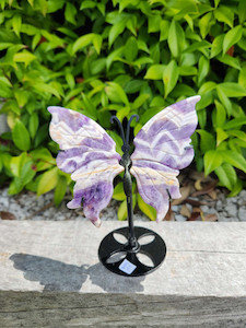 Products: Chevron Amethyst butterfly wings CrystaLandnz