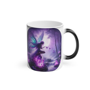 Products: Curious Amethyst Fairy Mug CrystaLandnz