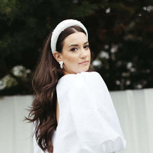 Hair Pieces: Liara - ivory lace and pearl embellished headband