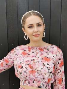 Bridesmaids: Layla (v2) - freshwater pearls natural oval bead hoop earrings