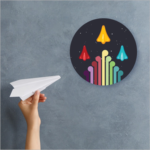 Products: Canvas Circle: Jet Planes+Koru (ccjk)Canvas Prints