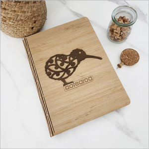 Products: Bamboo Journal: Koiri Kiwi River Rimu Veneer (rrkkwnb)Bamboo Journal with replaceable book