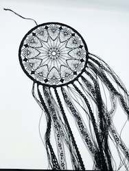 Dream Catchers: Black Lace Dream Catcher.