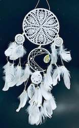 Dream Catchers: White Crochet Dream catchers