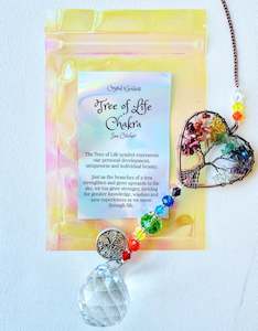 sun catcher: Chakra Tree Of Life Sun Catcher.