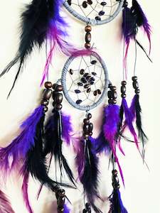 Products: Purple Wood Bead Dream Catcher.
