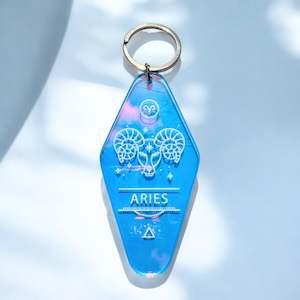 Key Rings: Iridescent Zodiac Key Rings