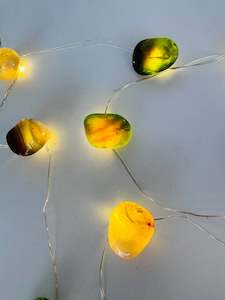 Usb Light Bases: Crystal Lights Green & Grey Agate 3M