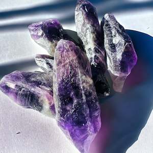 Rough Raw Crystals: Dark Purple Amethyst