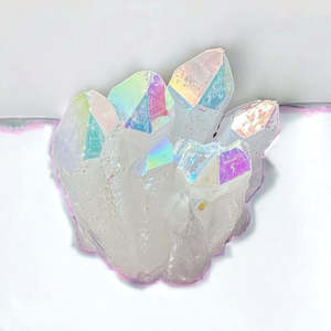 Crystal Points Spheres Clusters: Angel Aura Quartz 38g