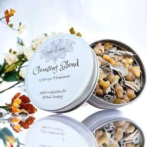 White Sage Smudge Supplies: Cleansing Blend Resin
