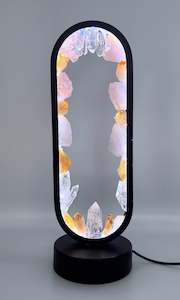 Citrine & Rose Quartz Crystal Lamp