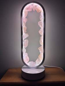 Rose Quartz Lamp (resin coated)