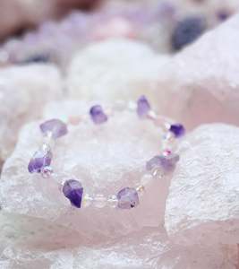 Amethyst Flower Bracelets