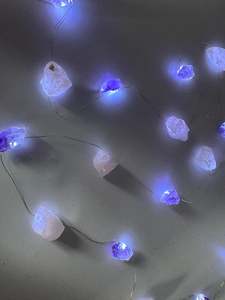 Rose Quartz & Amethyst Crystal Fairy Lights 2M Cool Light.