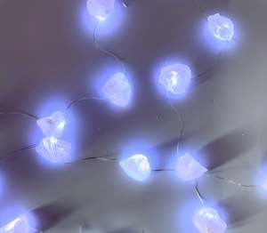 Usb Light Bases: Rose Quartz Fairy Lights 2M Cool Light.