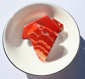 Tumbled Polished Stones: Red Jasper Slab