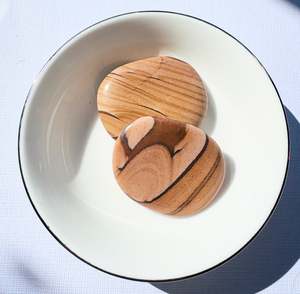 Tumbled Polished Stones: Picture Jasper Palm Stone