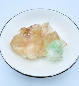 Crystal Points Spheres Clusters: Apophyllite  Stilbite #19