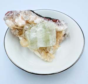 Crystal Points Spheres Clusters: Apophyllite  Stilbite #1