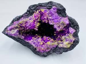 Dyed Clear Quartz Geode 792g